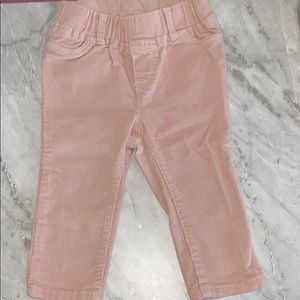 Toddler girls pink corduroy pants